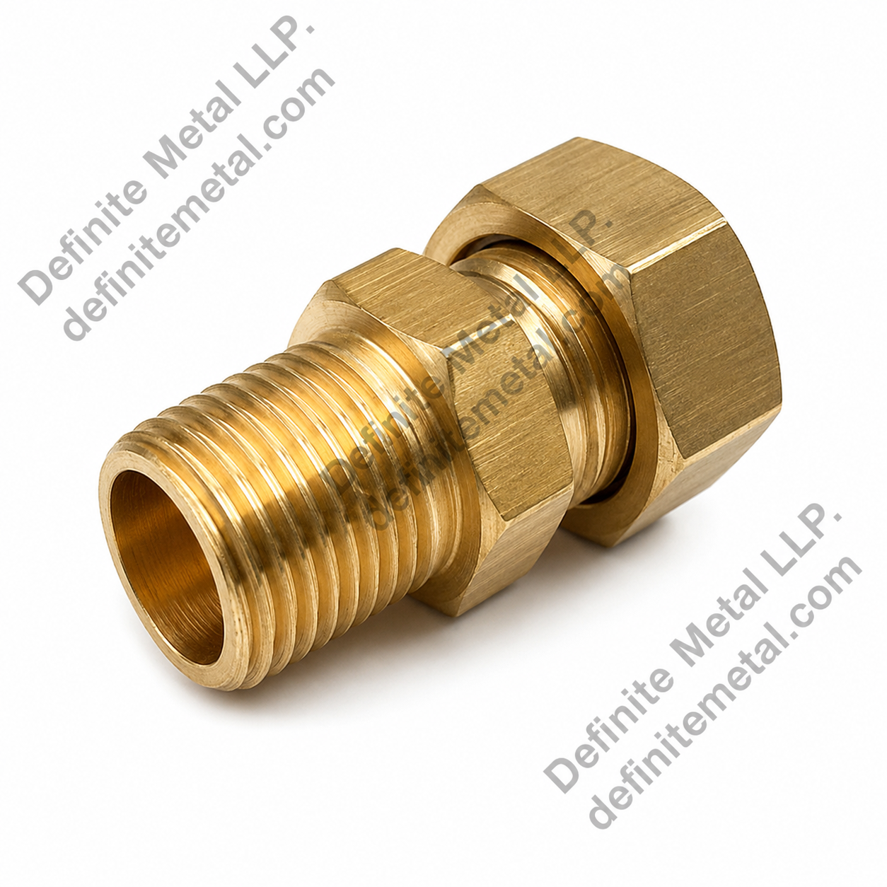 Brass Round Male Connector