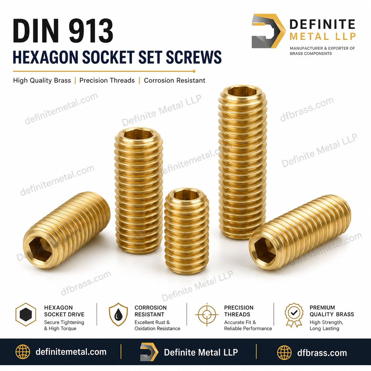 DIN 913 Hexagon Socket Set Screws